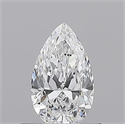 Natural Diamond 0.51 Carats, Pear with  Cut, D Color, SI2 Clarity and Certified by GIA