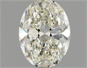 Natural Diamond 1.01 Carats, Oval with  Cut, J Color, SI2 Clarity and Certified by GIA