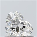 Natural Diamond 0.44 Carats, Heart with  Cut, G Color, VVS2 Clarity and Certified by GIA