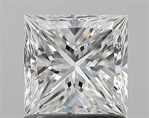 Foto Diamante Natural 1.01 quilates, Princesa , Color F, claridad VS1 y certificado GIA de
