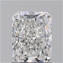 Natural Diamond 1.51 Carats, Radiant with  Cut, F Color, VS2 Clarity and Certified by GIA