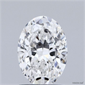 Natural Diamond 1.03 Carats, Oval with  Cut, F Color, VVS1 Clarity and Certified by GIA