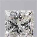 Natural Diamond 0.82 Carats, Princess with  Cut, G Color, VS1 Clarity and Certified by GIA