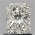 Natural Diamond 0.90 Carats, Radiant with  Cut, I Color, SI1 Clarity and Certified by GIA