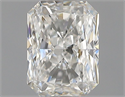 Natural Diamond 0.51 Carats, Radiant with  Cut, F Color, VVS2 Clarity and Certified by GIA