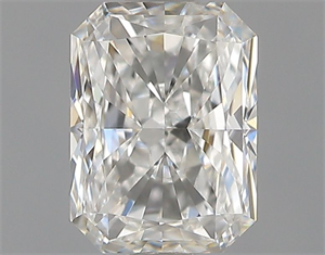 Picture of Natural Diamond 0.51 Carats, Radiant with  Cut, F Color, VVS2 Clarity and Certified by GIA