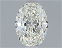 Natural Diamond 0.40 Carats, Oval with  Cut, I Color, VS1 Clarity and Certified by IGI