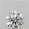 Lab Grown Diamond 1.03 Carats, Round with Ideal Cut, D Color, VVS2 Clarity and Certified by IGI