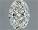 Natural Diamond 0.60 Carats, Oval with  Cut, I Color, VVS1 Clarity and Certified by IGI