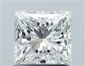 Natural Diamond 1.00 Carats, Princess with  Cut, G Color, VVS2 Clarity and Certified by GIA