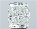 Natural Diamond 3.02 Carats, Cushion with  Cut, H Color, SI1 Clarity and Certified by GIA
