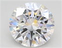Lab Grown Diamond 3.01 Carats, Round with Excellent Cut, E Color, VS1 Clarity and Certified by IGI