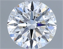 Lab Grown Diamond 1.06 Carats, Round with Ideal Cut, D Color, VVS2 Clarity and Certified by IGI