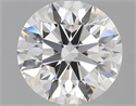 Natural Diamond 1.70 Carats, Round with Excellent Cut, D Color, VVS2 Clarity and Certified by GIA