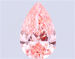 Picture of Lab Grown Diamond 8.54 Carats, Pear with  Cut, Fancy Vivid Pink Color, VVS2 Clarity and Certified by IGI