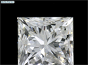 Natural Diamond 0.91 Carats, Princess with  Cut, J Color, VS1 Clarity and Certified by GIA