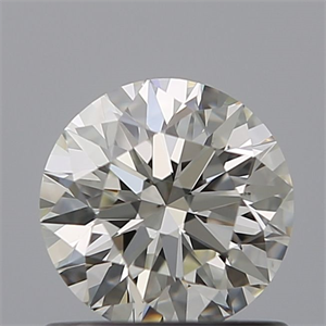 Picture of Natural Diamond 0.74 Carats, Round with Excellent Cut, H Color, VS2 Clarity and Certified by IGI