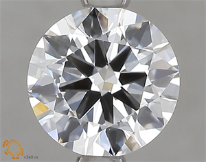 Picture of Lab Grown Diamond 1.01 Carats, Round with Ideal Cut, D Color, VVS2 Clarity and Certified by IGI
