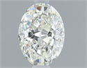 Natural Diamond 0.50 Carats, Oval with  Cut, J Color, VS1 Clarity and Certified by GIA
