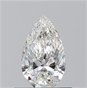 Natural Diamond 0.53 Carats, Pear with  Cut, H Color, VS2 Clarity and Certified by GIA
