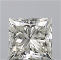Natural Diamond 1.00 Carats, Princess with  Cut, J Color, VVS2 Clarity and Certified by GIA