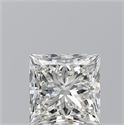 Natural Diamond 1.06 Carats, Princess with  Cut, I Color, VVS1 Clarity and Certified by GIA