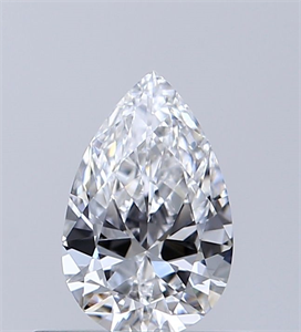 Picture of Natural Diamond 0.50 Carats, Pear with  Cut, D Color, VVS2 Clarity and Certified by GIA