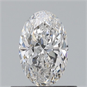 Natural Diamond 0.50 Carats, Oval with  Cut, E Color, VVS1 Clarity and Certified by GIA