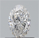 Natural Diamond 0.50 Carats, Oval with  Cut, E Color, VVS1 Clarity and Certified by GIA