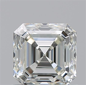 Picture of Natural Diamond 0.93 Carats, Asscher with  Cut, K Color, VVS1 Clarity and Certified by GIA