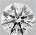 Lab Grown Diamond 5.63 Carats, Round with Excellent Cut, E Color, VVS2 Clarity and Certified by IGI
