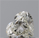 Natural Diamond 0.51 Carats, Heart with  Cut, K Color, IF Clarity and Certified by GIA