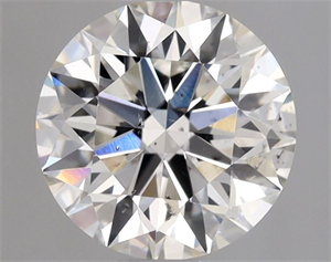 Foto Diamante Natural 0.70 quilates, Redondo , Color H, claridad SI1 y certificado GIA de