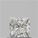 Natural Diamond 0.60 Carats, Princess with  Cut, I Color, VS1 Clarity and Certified by GIA