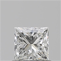 Natural Diamond 0.70 Carats, Princess with  Cut, G Color, VS2 Clarity and Certified by GIA