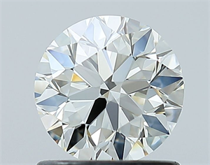 Picture of Natural Diamond 0.90 Carats, Round with Excellent Cut, H Color, VVS2 Clarity and Certified by IGI