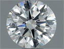 Natural Diamond 0.70 Carats, Round with Excellent Cut, F Color, SI1 Clarity and Certified by IGI
