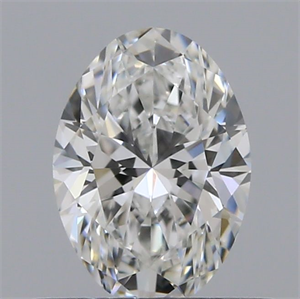 Foto Diamante Natural 0.50 quilates, Ovalado , Color F, claridad IF y certificado GIA de
