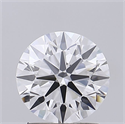 Lab Grown Diamond 1.53 Carats, Round with Ideal Cut, D Color, VS1 Clarity and Certified by IGI