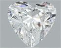 Natural Diamond 1.00 Carats, Heart with  Cut, E Color, VS1 Clarity and Certified by GIA