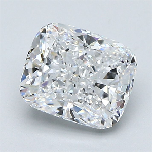 Foto Diamante Natural 1.80 quilates, Del cojín , Color D, claridad VVS2 y certificado GIA de