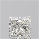 Natural Diamond 1.52 Carats, Princess with  Cut, J Color, SI2 Clarity and Certified by GIA