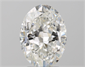 Natural Diamond 3.01 Carats, Oval with  Cut, G Color, SI1 Clarity and Certified by GIA