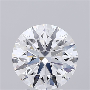 Picture of Lab Grown Diamond 3.01 Carats, Round with Ideal Cut, F Color, IF Clarity and Certified by IGI