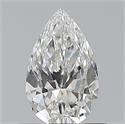 Natural Diamond 0.60 Carats, Pear with  Cut, F Color, VVS2 Clarity and Certified by GIA