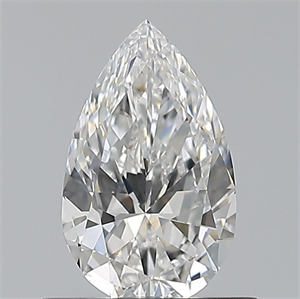 Picture of Natural Diamond 0.60 Carats, Pear with  Cut, F Color, VVS2 Clarity and Certified by GIA