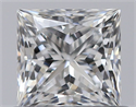 Natural Diamond 0.61 Carats, Princess with  Cut, E Color, SI1 Clarity and Certified by GIA