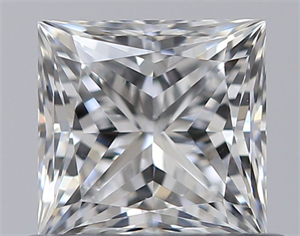 Picture of Natural Diamond 0.61 Carats, Princess with  Cut, E Color, SI1 Clarity and Certified by GIA