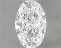 Diamante Natural 0.53 quilates, Ovalado , Color F, claridad VVS1 y certificado GIA