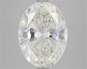Picture of Natural Diamond 3.01 Carats, Oval with  Cut, H Color, SI2 Clarity and Certified by HRD